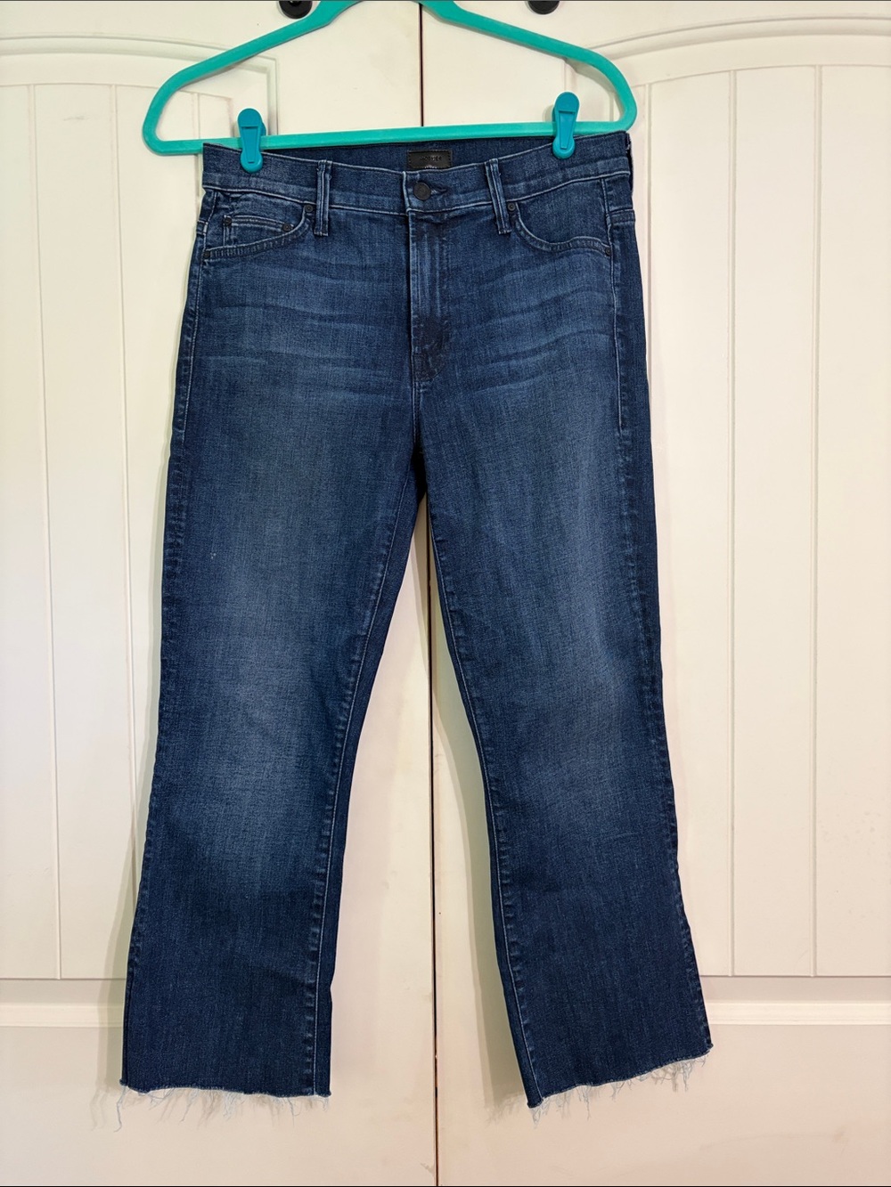 MOTHER The Insider Crop Twilight Magic Dark Blue Crop Jeans Size 29
